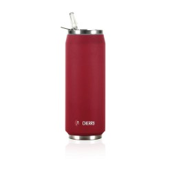 Pull Can'it Canette 500ml isotherme Rouge Mat "Cherry"