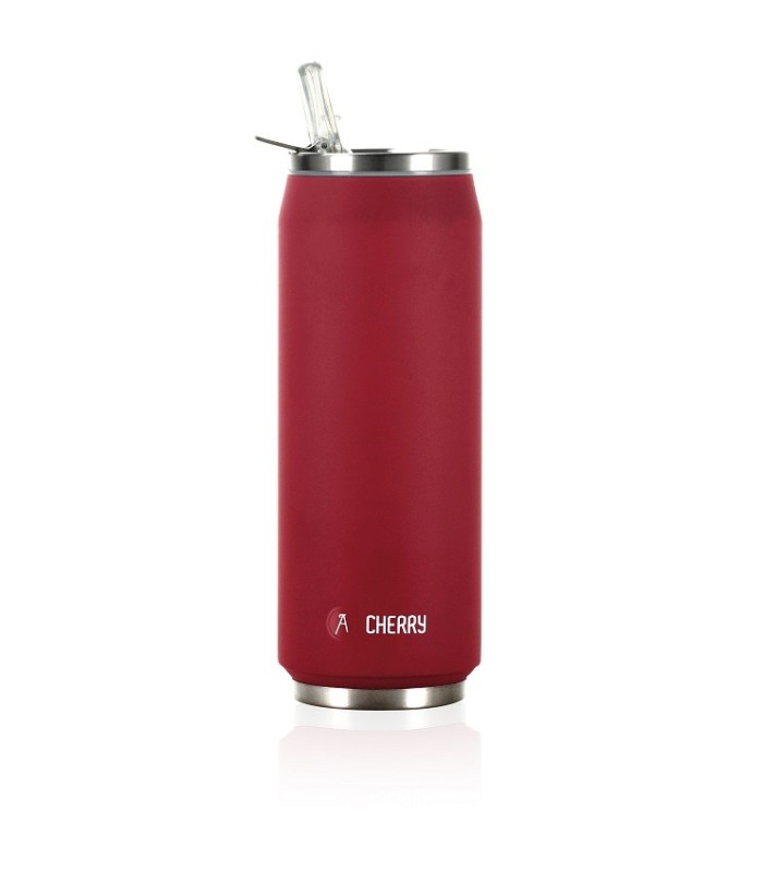 Pull Can'it Canette 500ml isotherme Rouge Mat "Cherry"