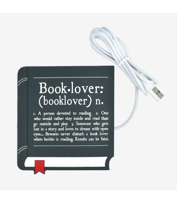 Chauffe-tasses noir USB MAC&PC "Booklover"