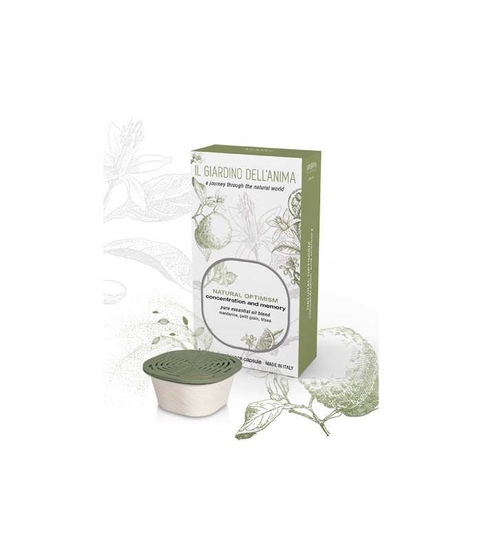 Capsule concentration et mémoire pour diffuseur George Natural Optimism - Mandarine, petit grain et litsea