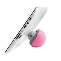 Mini haut-parleur Bluetooth rose look champignon