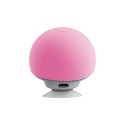 Mini haut-parleur Bluetooth rose look champignon