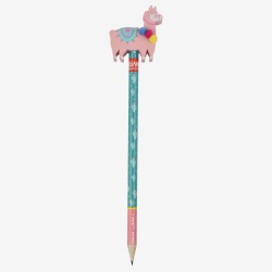 Crayon de papier Lama avec gomme