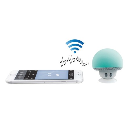 Mini haut-parleur Bluetooth vert look champignon