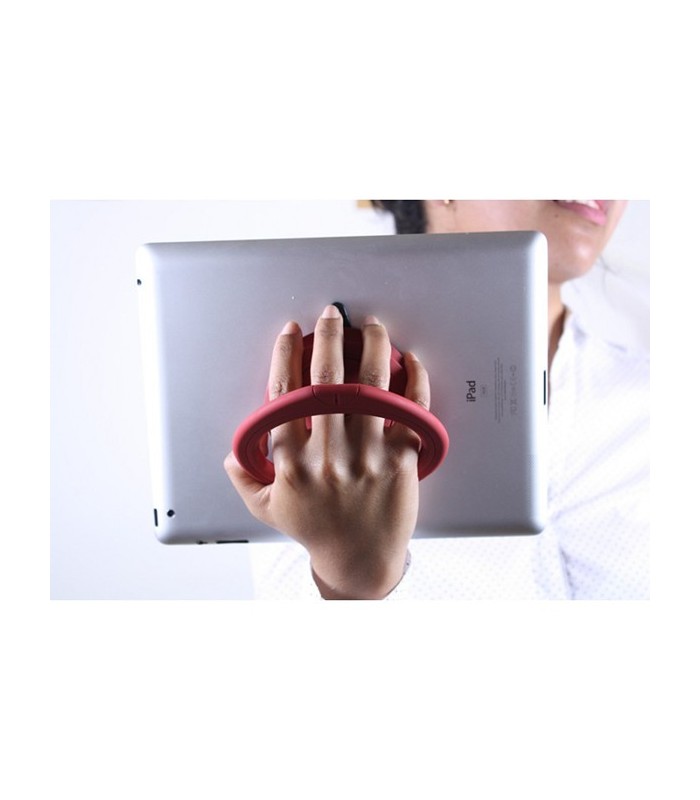 Support ventouse SpinPadGrip pour tablette, rouge