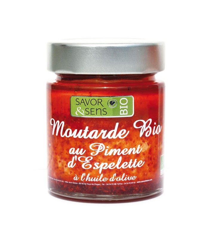 Moutarde bio au piment d’Espelette