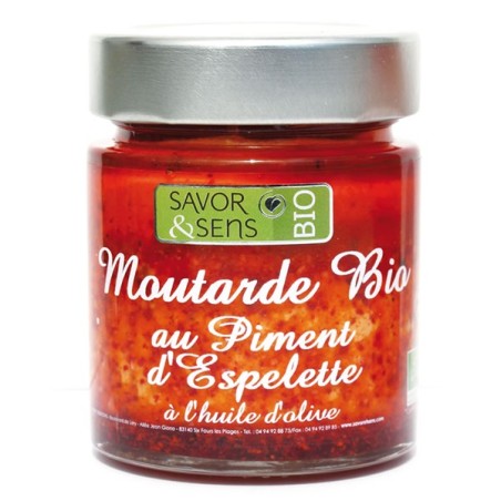 Moutarde bio au piment d’Espelette