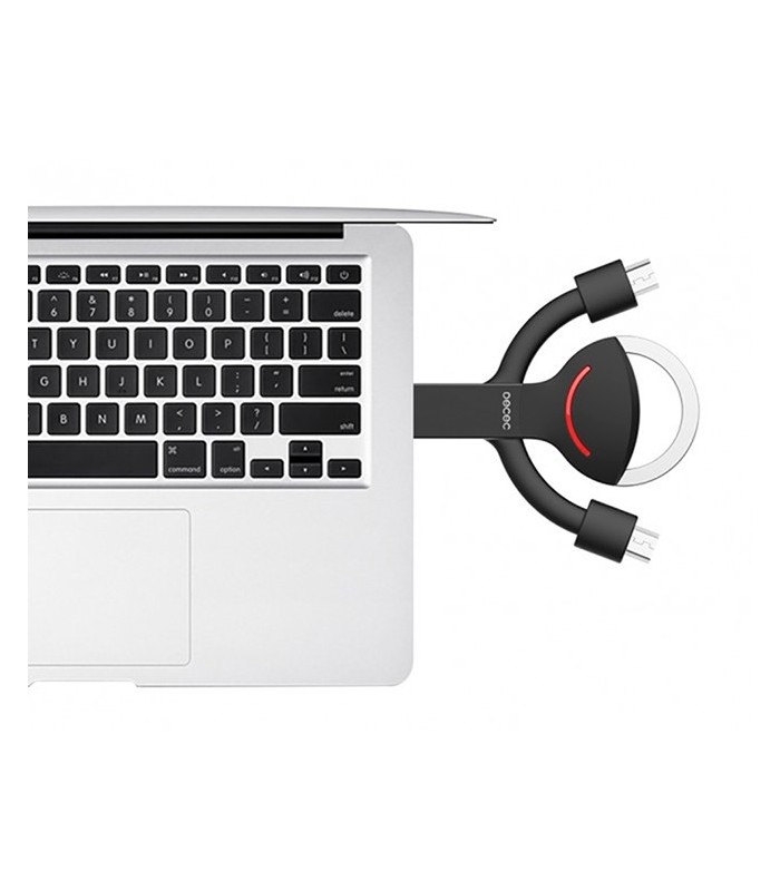 Clé USB, câble data et charge avec 2 ports micro-USB