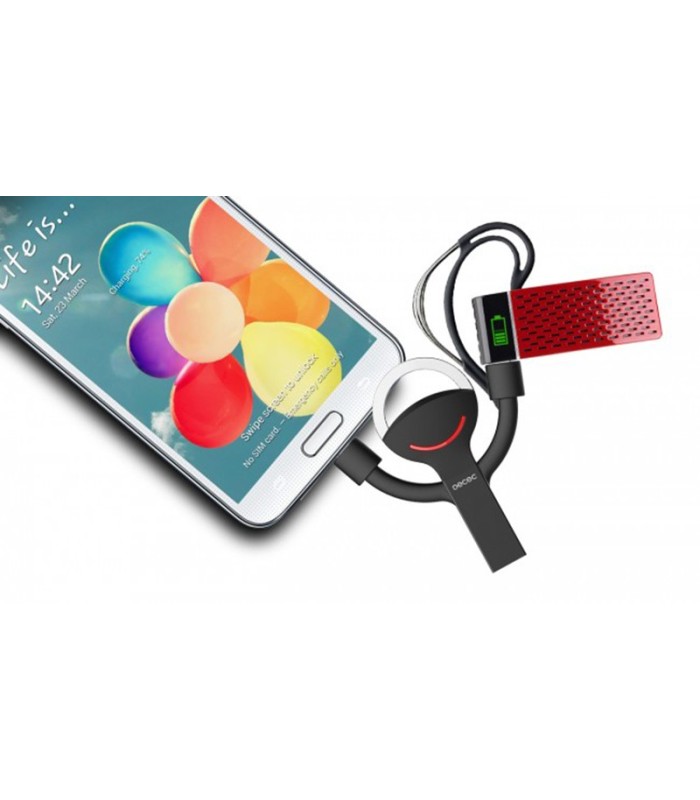 Clé USB, câble data et charge avec 2 ports micro-USB