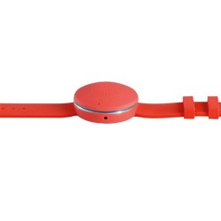 Bracelet haut-parleur rouge connecté Bluetooth