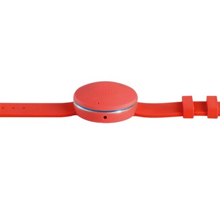 Bracelet haut-parleur rouge connecté Bluetooth
