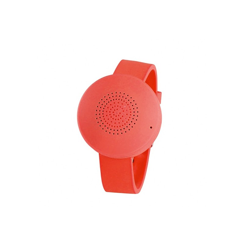 Bracelet haut-parleur rouge connecté Bluetooth