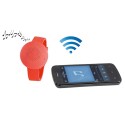Bracelet haut-parleur rouge connecté Bluetooth