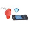 Bracelet haut-parleur rouge connecté Bluetooth