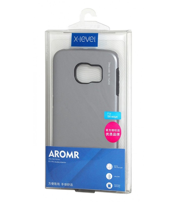 Coque Armor tpu métal grisé Samsung Galaxy S6 Edge