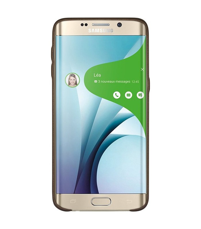 Coque noble series marron Samsung Galaxy S6 Edge+