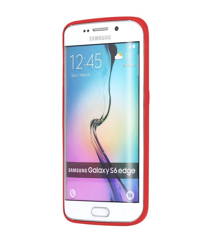 Coque noble series rouge Samsung Galaxy S6 Edge