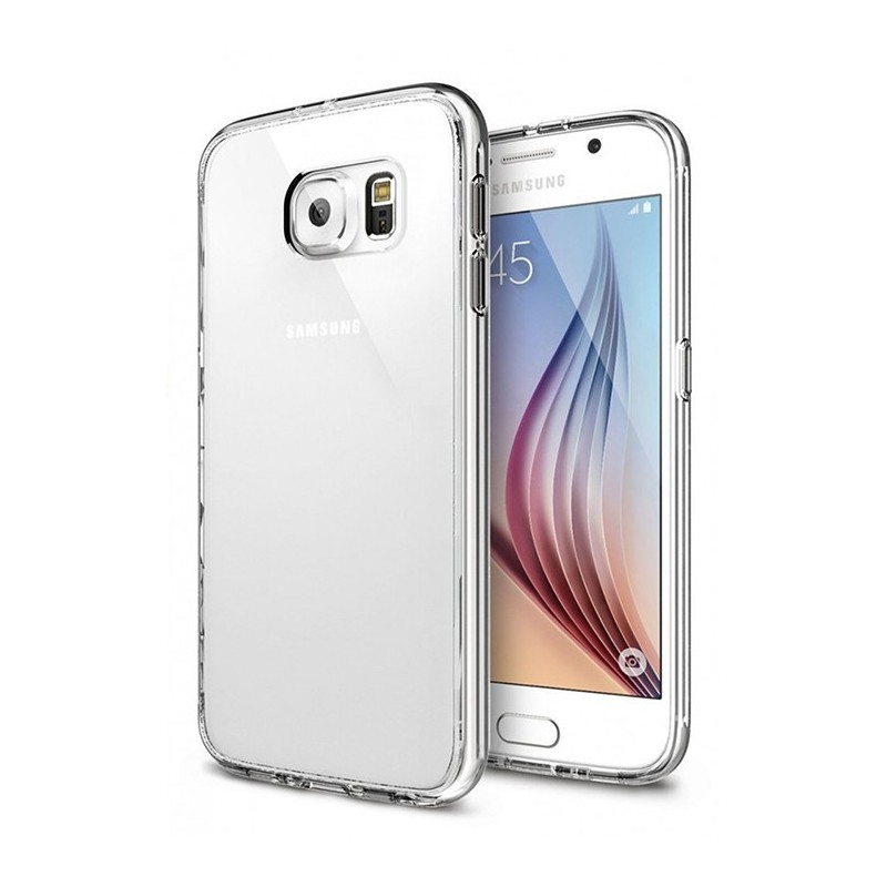 Coque plexiglass contour transparent Samsung Galaxy S6