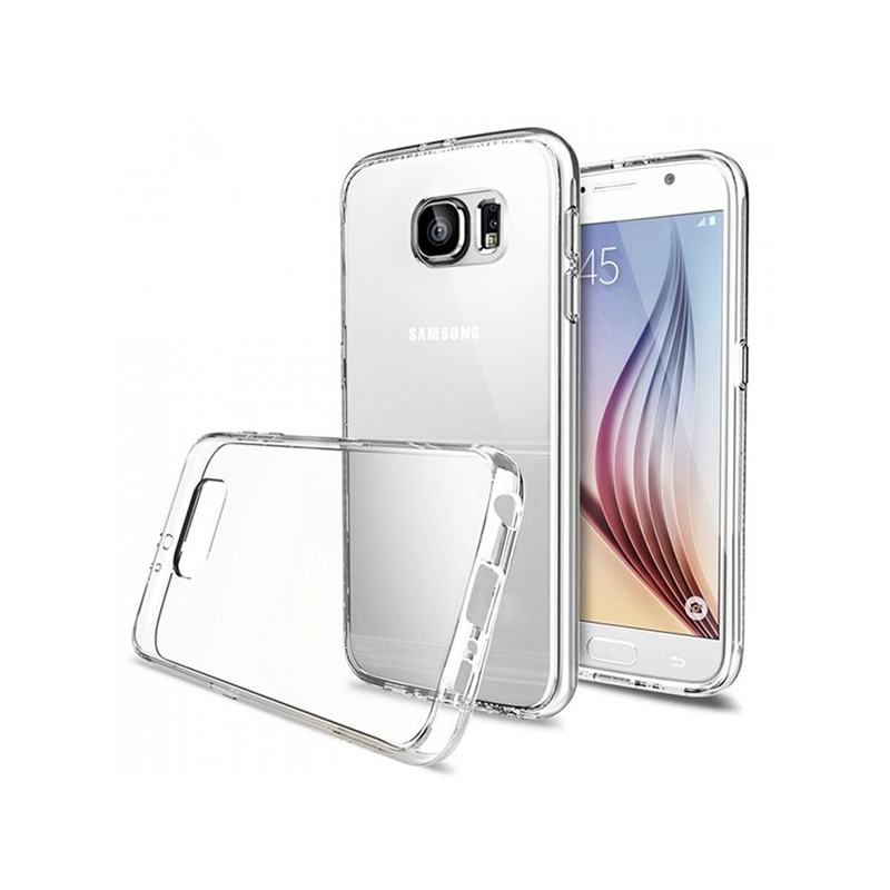 Coque plexiglass contour transparent Samsung Galaxy S6