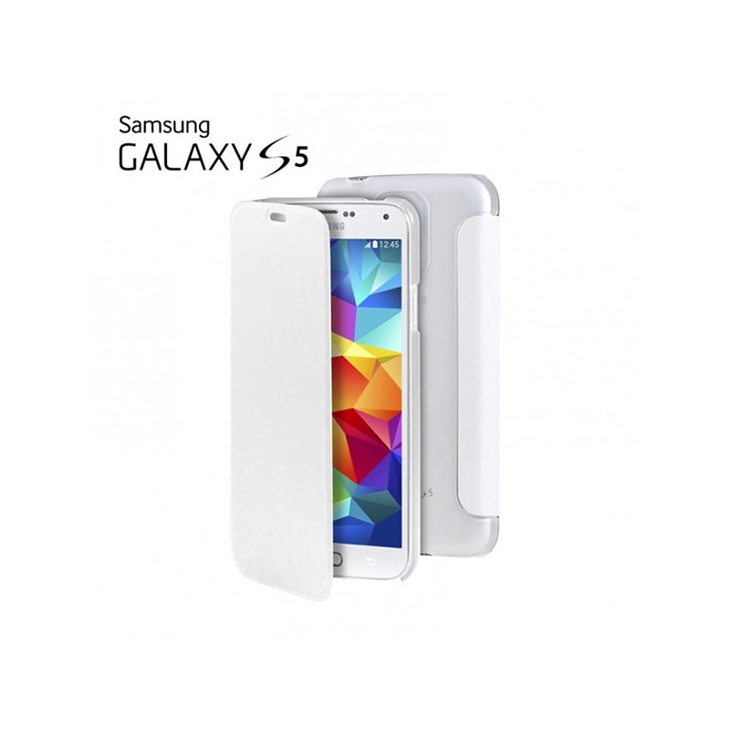 Etui folio cover blanc Samsung Galaxy S5