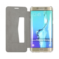 Etui ultra fin folio cover noir Samsung Galaxy S6 Edge+