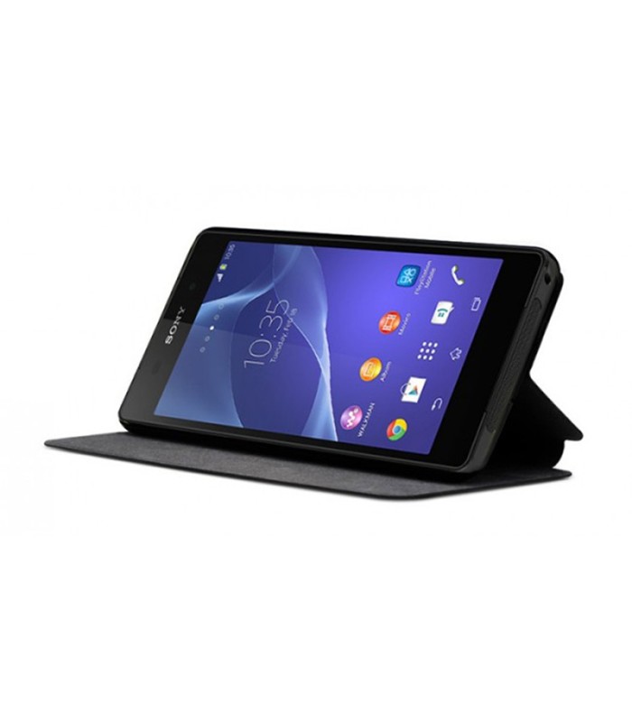 Housse folio articulée classic noire Sony Xperia Z2