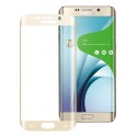 Protection verre trempé 2.5D incurvé gold Galaxy S6 Edge+