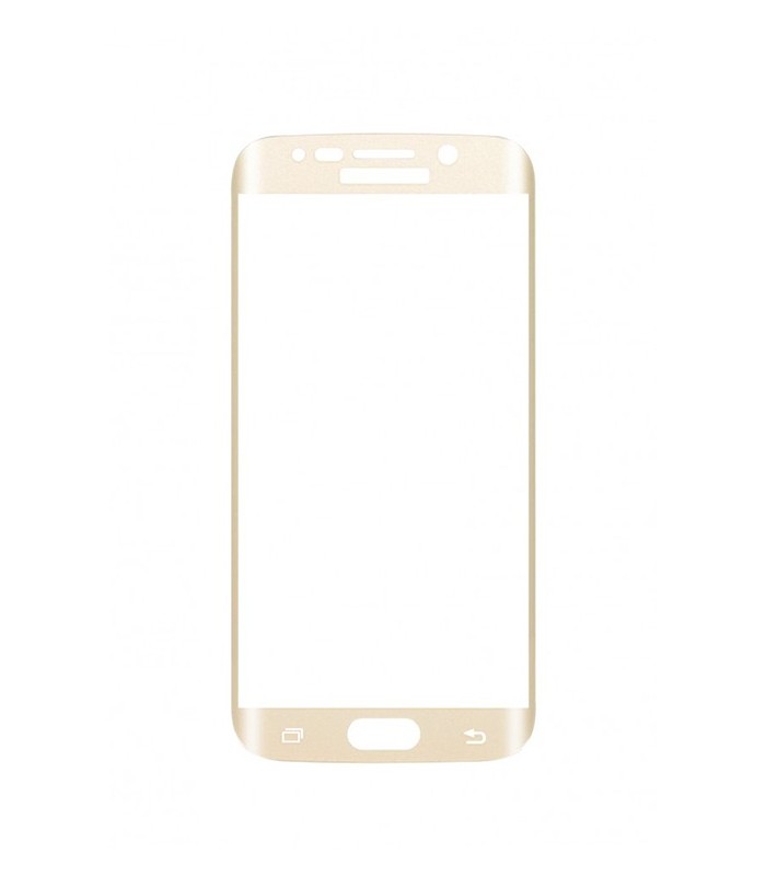 Protection verre trempé 2.5D incurvé gold Galaxy S6 Edge+