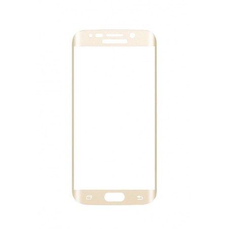 Protection verre trempé 2.5D incurvé gold Galaxy S6 Edge+