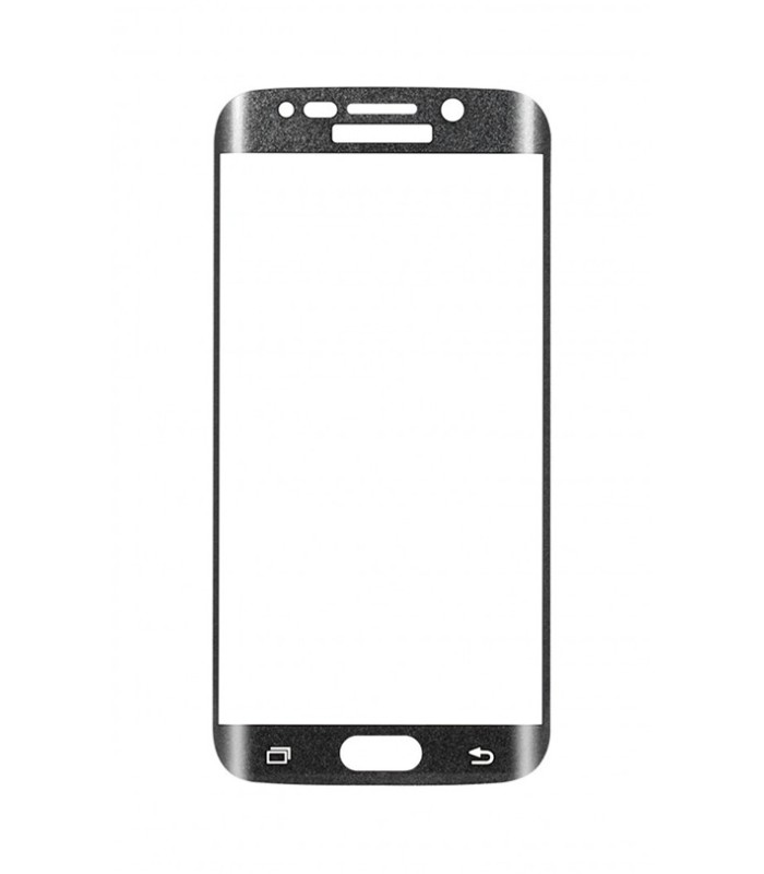 Protection verre trempé 2.5D incurvé noir Galaxy S6 Edge+