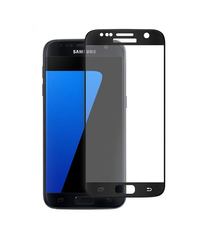 Protection verre trempé 2.5D incurvé noir Galaxy S7