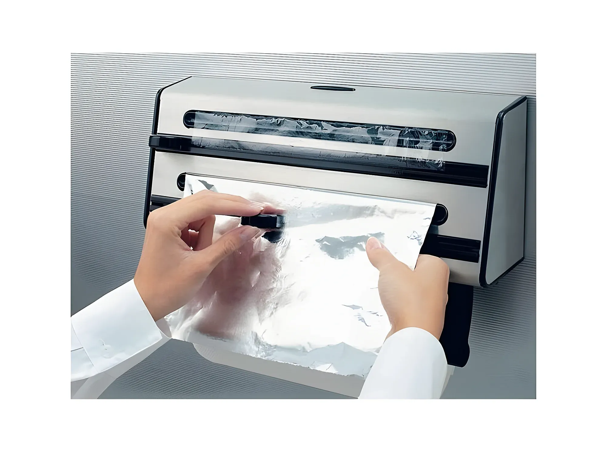 support-rouleau-papier-absorbant-tefal-blanc