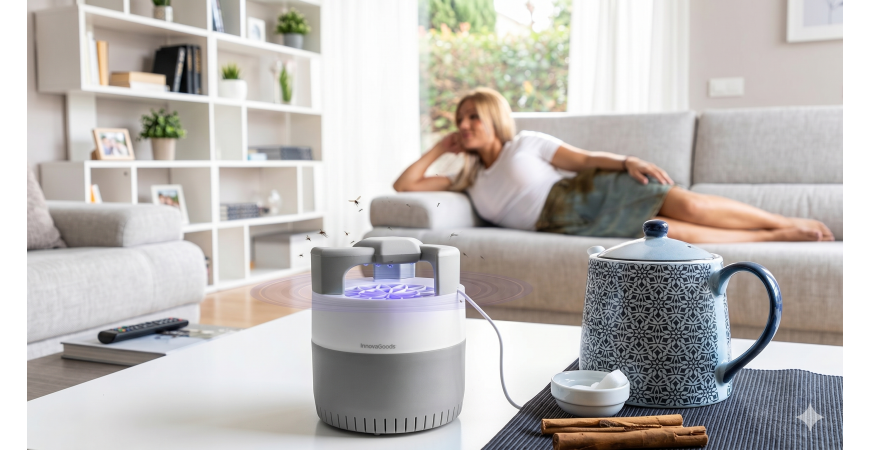 Avis Lampe Anti-Moustiques à Aspiration KL Silen InnovaGoods